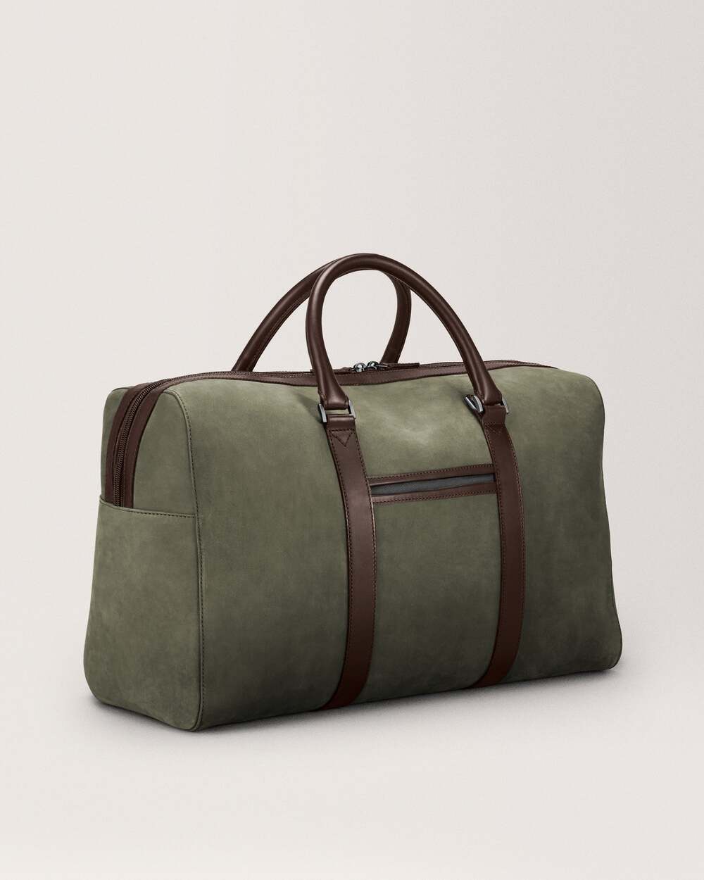 Carl Friedrik Compact Weekender 24L Olive Nubuck NEW Authentic